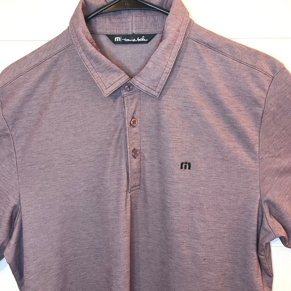 Travis Mathew Polo Purple Short Sleeve Casual Golf Menswear Large - Picture 2 of 10